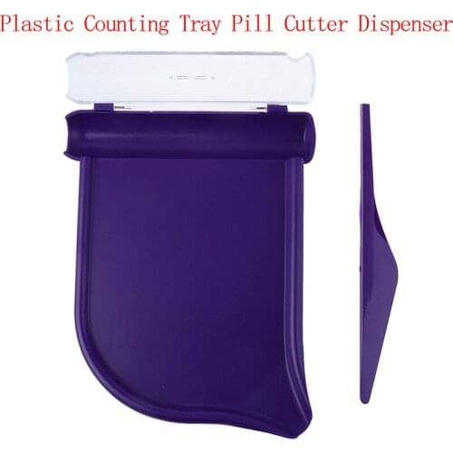 Durable Plastic Practical Counting Tray Pill Cutter Dispenser For Pharmacists Pharmacy Technicians Doctor Pill Counting Tray