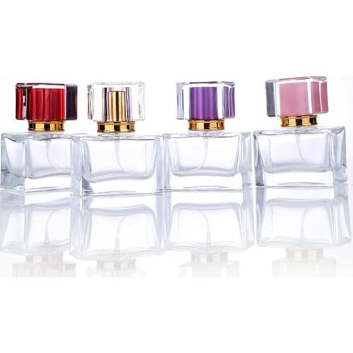 30ml Clear Glass Spray Perfume Bottle Portable Travel Cosmetics Empty Atomizer