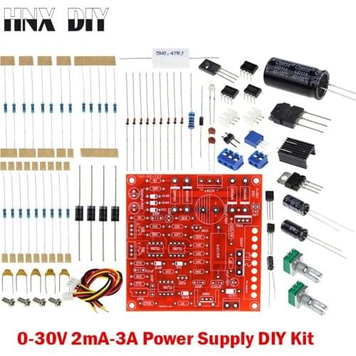 0-30V 2mA-3A DC Regulated Power Supply DIY Kit Continuously Adjustable Current Limiting Protection Voltage Regulator Set