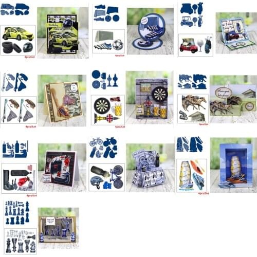 Cutting Dies Matchable Special Paper Sport Matching Series Car Ball for Diy Scrapbooking Ablum Photo Cards New 2020