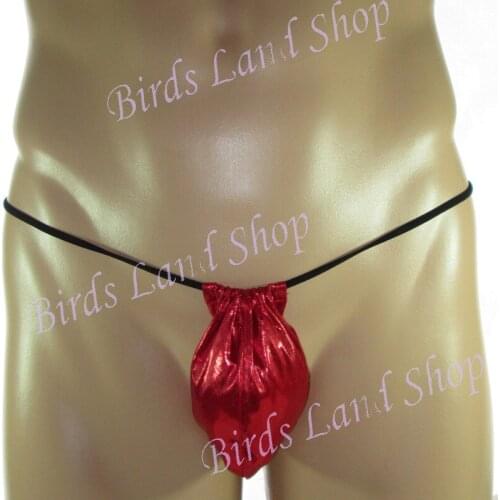 Sexy Mens string Thong Underwear Posing Pouch G3256 metallic coated small dots