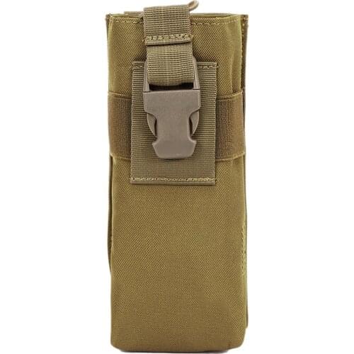 Military Tactical Airsoft Paintball Hunting Molle Radio Walkie Talkie Pouch Outdoor Sports Water Bottle Canteen Bag