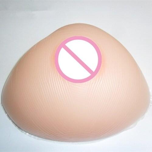 1600g/pair Silicone Fake Breast Form False Boobs Form 40DD/42D/44C Cup for Cross Dressers
