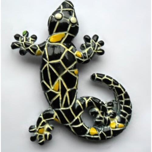 Barcelona Gecko Mosaic 3D Relief Fridge Magnet Home Decortion Refrigerator Magnet Tourism Souvenirs Magnetic Stickers