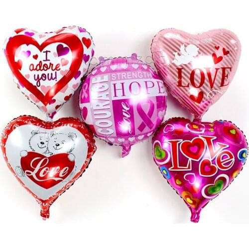 6pcs 18inch Heart Bride Groom Aluminium Foil Balloon Wedding Party Celebration love Helium Ballons Wedding Decoration Supplies
