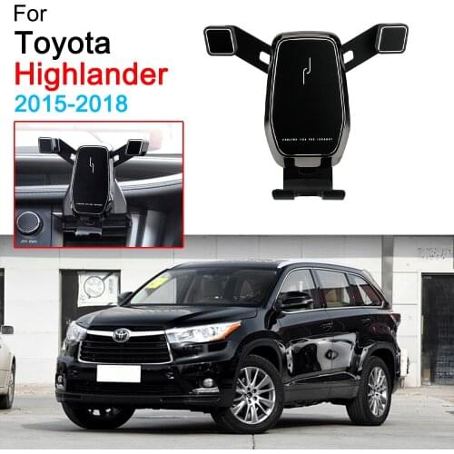 Car GPS Stand Air Vent Mount Clip Clamp Mobile Phone Holder for Toyota Highlander Accessories 2015 2016 2017 2018