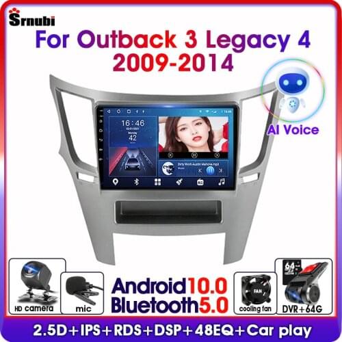 Android 9.0 Car Radio For Subaru Outback 3 Legacy 4 2009-2014 2Din 8-core 4G+64G GPS Navigation carplay Multimedia Video Player