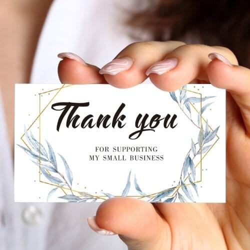 Carddsgn Customized Business Cards AndThank You For Supporting My Small Business Note Cards- 8.5x5.4cm In Size 200/500/1000pcs