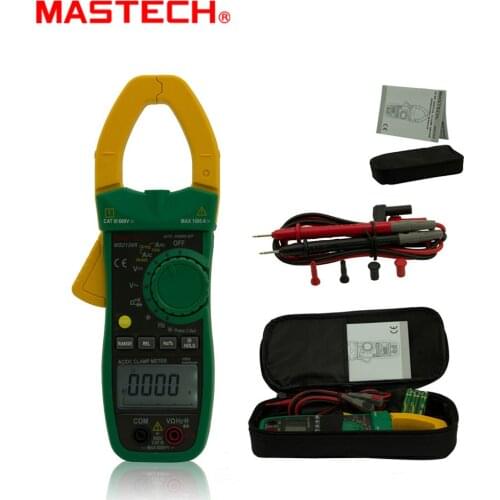 MASTECH MS2138R 4000 Counts Digital AC DC Clamp Meter Multimeter Voltage Current Capacitance Resistance Tester