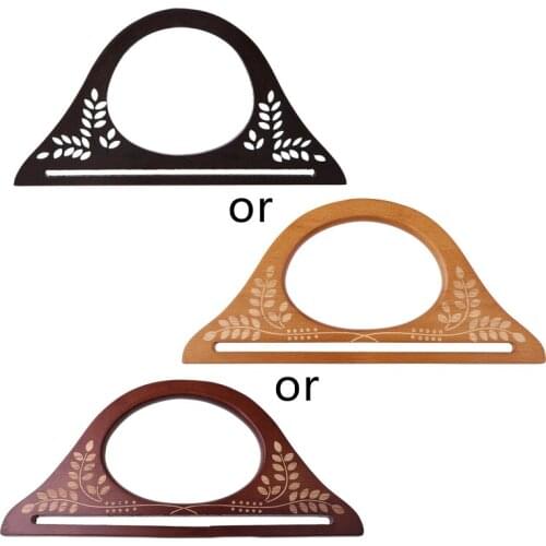Wood Handle Purse Frame Wooden Bag Handle DIY Handbag Accessories