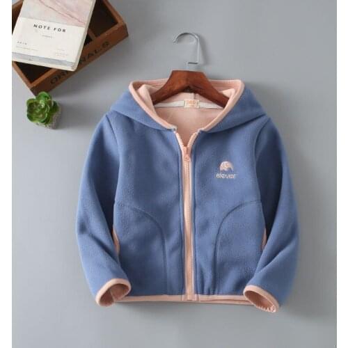 Kids Girls Jacket Coats Autumn Winter Soft Polar Fleece Hoodies Jacket Boys Coat Warm Children Outwear Teenagers 7 8 9 10 Years
