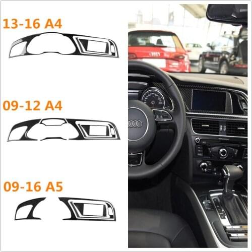 For audi A4 B8 S4 RS4 A5 S5 RS5 Coupe Sport back Cabriolet Carbon Fiber Instrument Panel Cluster Meter Dashboard Trim Modified