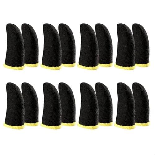 Game Finger Sleeve Thin Breathable Anti-Sweat Anti-Slip Finger Thumb Sleeve Gaming Finger Cots Gloves for Aim Keys