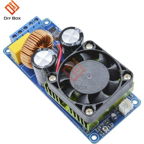 IRS2092S 500W Class D Mono sound Amplifier Board module HIFI High Power Digital Amp 20Hz-20KHz Speaker Protection with Fans