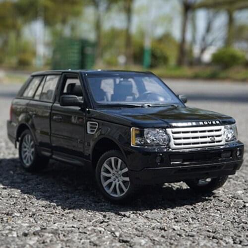 Diecast 1:18 Scale Range Rover SUV Coupe Simulator Metal Alloy Model Cars for Boy Gift Collection Display Hot Toys