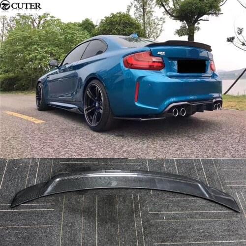 For F87 M2 MTC style Carbon Fiber FRP rear spoiler wings For BMW F87 M2 car styling 2016