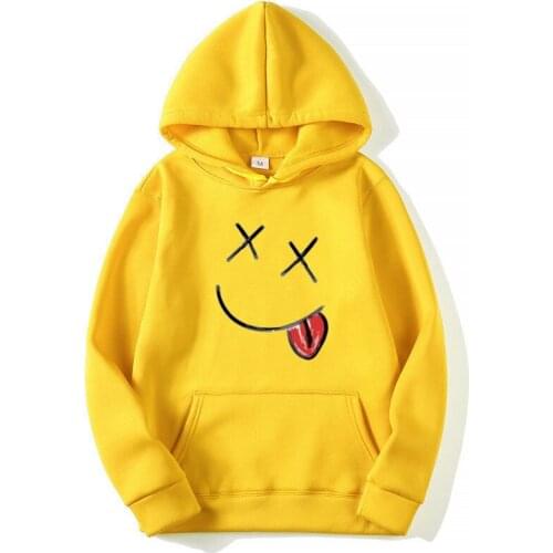Fashion Comics Smiley Men Hoodies Tops Unisex Streetwear Casual Men/Wonen Hip hop Harajuku Hoodie Sweatshirt