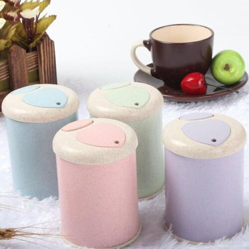 New Toothpick Dispenser Fashion Automatic Toothpick Holder Container Wheat Straw Household Table Toothpick Storage Box
