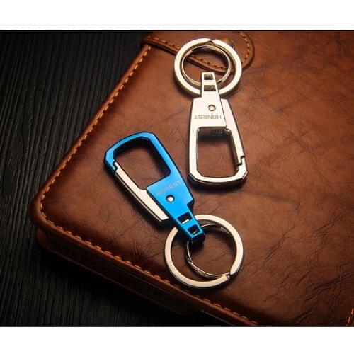 Waist hanging keychain key ring high quality double loops key chain key holder creative sleutelhanger chaveiro llaveros hombre