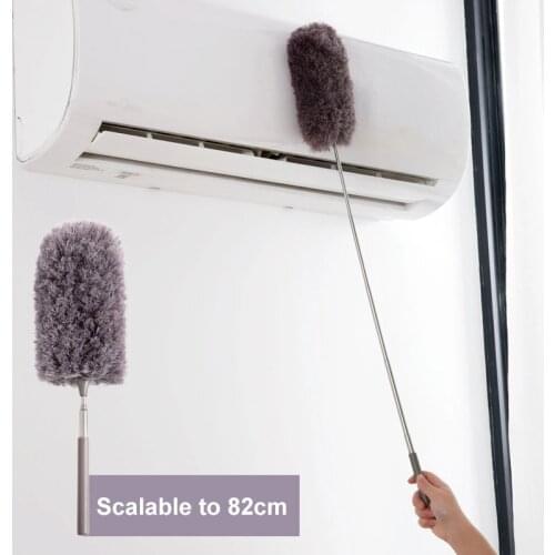 Microfiber Duster Brush Extendable Hand Dust Cleaner Anti Dusting Brush Air-condition Car Furniture Cleaning New Home Book Cases