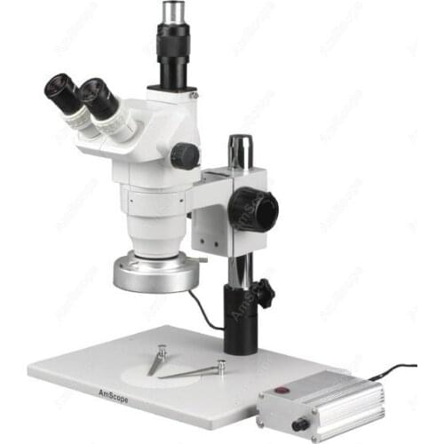 Zoom Microscope-AmScope Supplies 3.35X-90X Zoom Microscope with 80-LED Aluminum Ring Light
