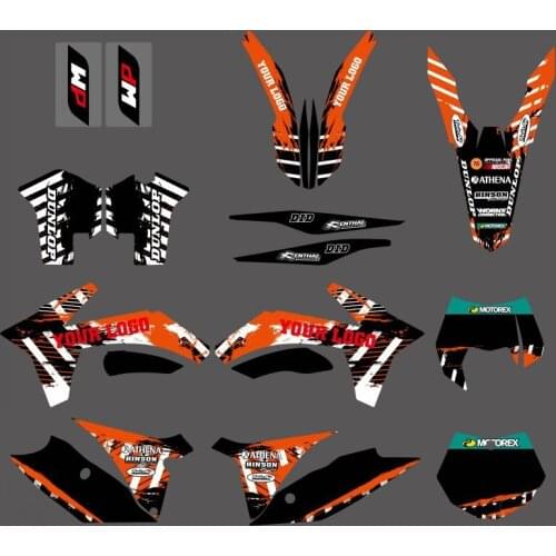 0314 NEW TEAM GRAPHICS WITH MATCHING BACKGROUNDS For KTM 125 150 200 250 350 450 500 SX XC XC-W XCW SX-F SXF XC-F XCF EXC