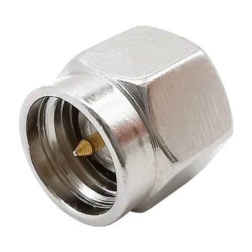 SMA Connector SMA Dust Cap 1/2W 6GHz 50 ohm Termination Loads SMA Male RF Coaxial Adapter Straight Connector Nickel Plated