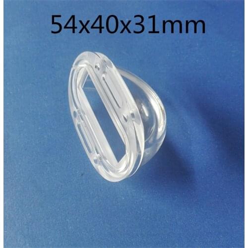 2 pcs U shape 180 degrees LED car spotlight lens horizontal lens reflecting cover 54x40x31mm
