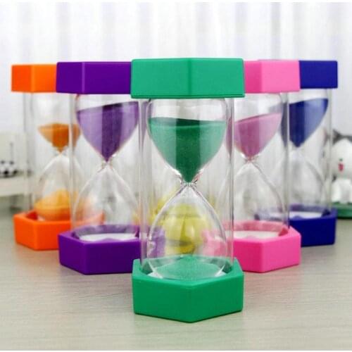 5/10/15/20/30min Colorful Hourglass Sandglass Sand Clock Timers Liquid Visual Movement Timer Home Decor Toys For Count Down Time