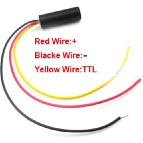 635nm 1mw /5mw Red Laser Point Module TTL Modulation 0-50KHZ 10 * 30 mm