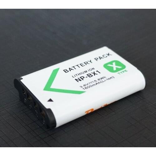 1Pcs 3.6V 1600mAh NP-BX1 Battery NP BX1 NPBX1 For SONY HX300 HX50 WX350 DSC RX1 RX100 M3 RX1R WX300 HDR-AS200 AS100V