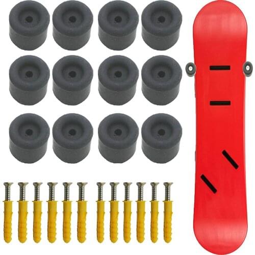 AUXPhome Pack of 12 - Ski & Snowboard Ski Rack | Ski Storage Rack | Vertically Horizontal Display Wall Mounted Rack | Holds 6 Bo