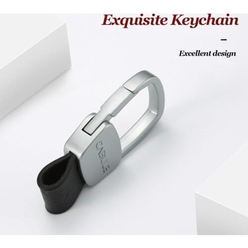 Car Key Holder for Women Man Genuine Leather Keychain for Universal Car Keys Business Style Gift Key Holders EDC Housekeeper