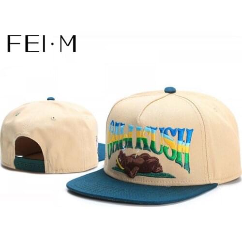 FEI M Fashion KUSHSTOCK Adjustable Snapback Cap Khaki Baseball Cap For Men Women Outdoor Adult Casual Sports Windproof Sun Hat 1