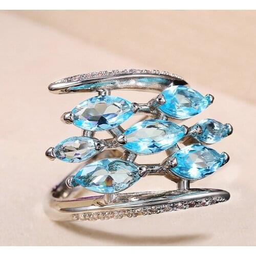 JK Brilliant Women-Midi-Rings Geometric Shape Graceful Bridal Wedding Party Finger Ring Versatile Female Fashion Jewelry Hot