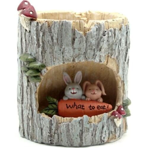 Flower Pot Potted Flowerpot Plants Pots Planting Container Hedgehog Cartoon Room Resin Home Garden Decoration Desk Ornaments