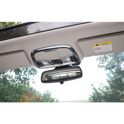 For Jeep Cherokee 2014-2016 2Pcs/Set ABS Interior Car Front Roof Dome Light Lamp Decoration Frame Cover Trim Styling Moulding