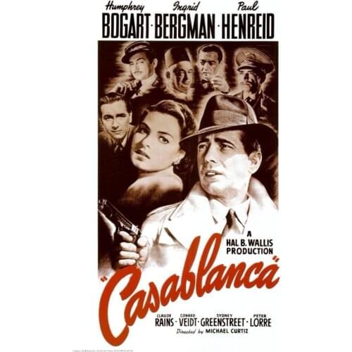 Home Decor Casablanca-Silk Art Poster Wall Sicker Decoration Gift