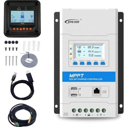 EPever TRIRON 20A 30A 40A And MT50 Remote Meter Temperature Sensor RTS & PC Communication Cable RS485