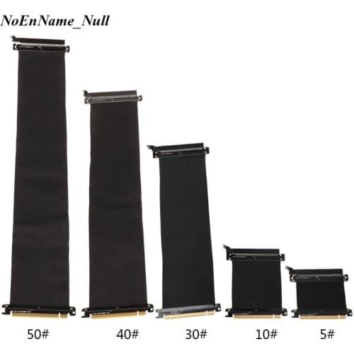 PC Graphics Cards PCI Express 3.0 16x Flexible Connector Cable Riser Card Extension Port Adapter for GPU with antijam High Speed