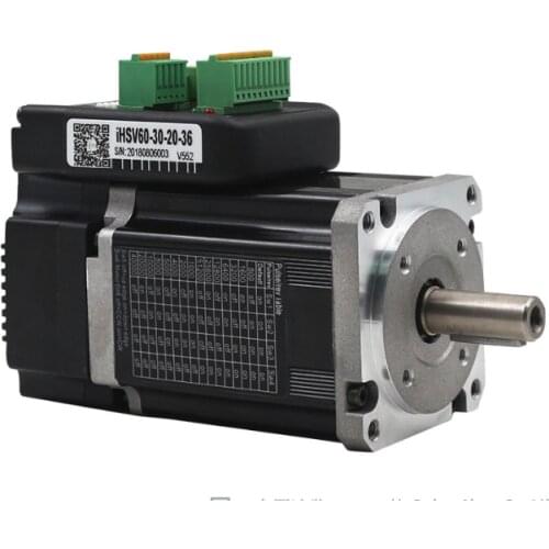 IHSV60-30-20-36 200W 0.65Nm 3000rpm 8.5A Integrated Servo Motor Driver 36VDC Automated Special 1000 line Encoder