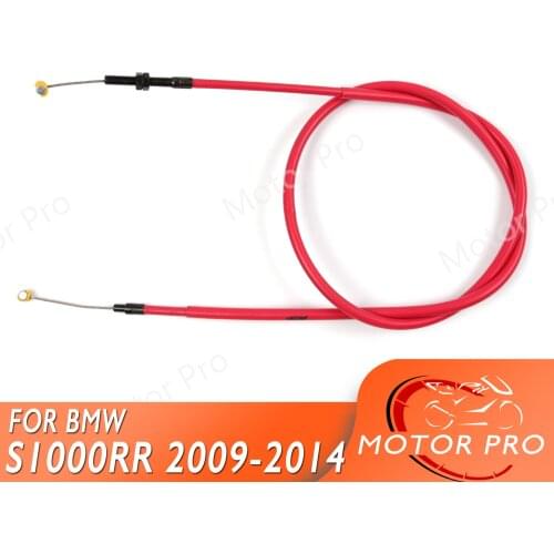 Clutch Cable For BMW S1000RR 2009 - 2014 Motorcycle Stainless Wire Line Rubber S 1000 RR S1000 1000RR 2010 2011 2012 2013 Black