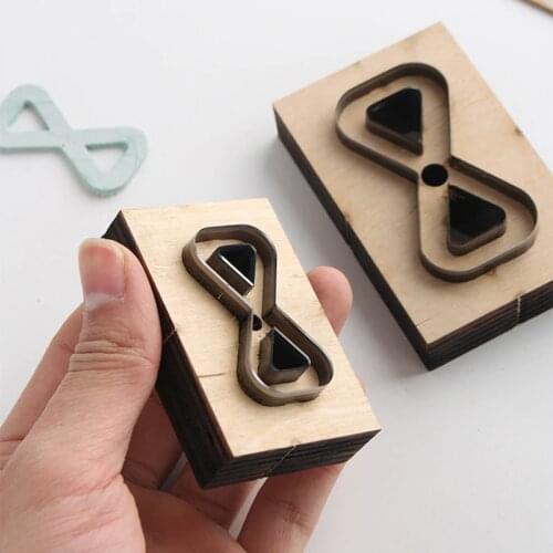 Creative Leather Bag Chain Template DIY Handcraft Leather Tool Wooden Punching Die Cutting Mould For Bag Straps Making Leather