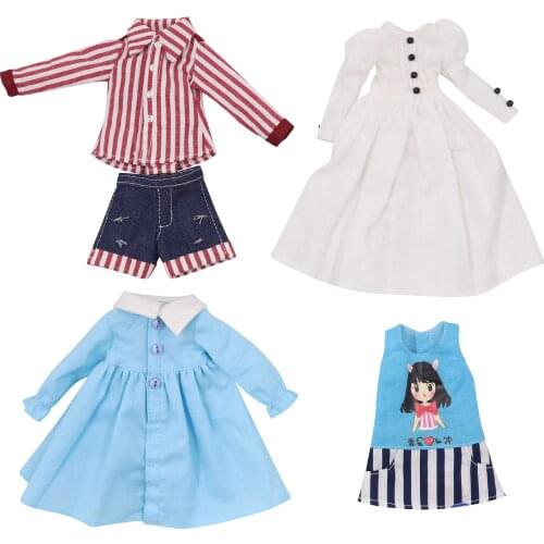 ICY DBS Blyth doll outfits licca toy suit shorts pants hat white dress hand bag toy clothes
