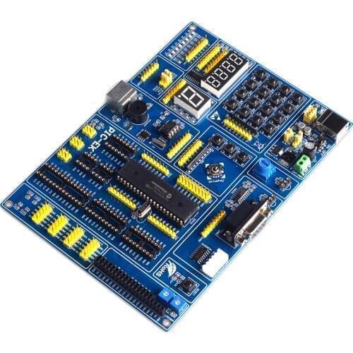 PIC microcontroller learning development board PIC-EK with PIC18F4685 microcontroller routines