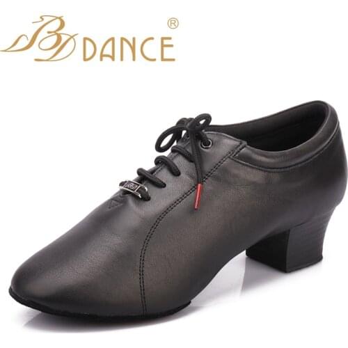 BD Dance shoes mens latin dance shoes soft sole two point sole indoor ballroom dance shoes 419