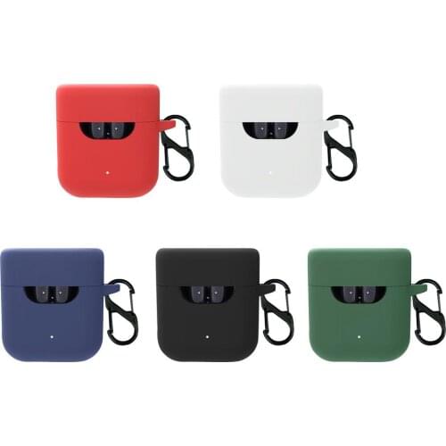 Soft Silicone Cover Compatible with QCY T12S True Wireless Earbud Charging Case Protective Dust-resistant Case