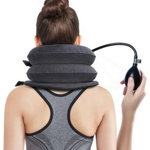 Brand New Style Inflatable Cervical Collar Neck Relief Traction Brace Support Stretcher Device