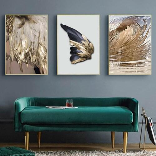 20*25/30*40/40*50 Abstract Feather CCanvas Painting Wall Art Posters for Room Decoration Unframed Canvas Posters Home Decor