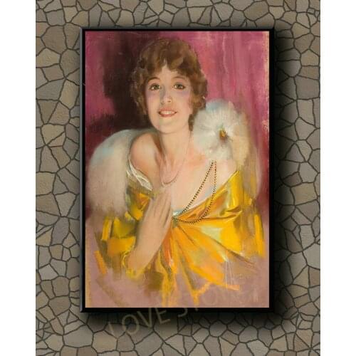 P142 Vintage Beautiful Pin-up Girl Classic Picture 267 Silk Fabric Poster Art Decor Indoor Painting Gift